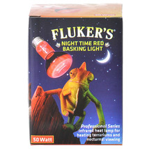 [Pack of 3] Flukers Nighttime Red Basking Light Professional Series 50 watt - £31.64 GBP