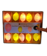 Easter Egg String Lights Speckled Pastel Colors 10 Lights 10 Ft String B... - $14.99