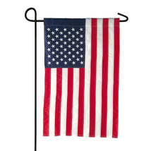 American Flag Sewn Appliqued Patriotic Garden Flag-2 Sided Message,12.5&quot;... - $22.00