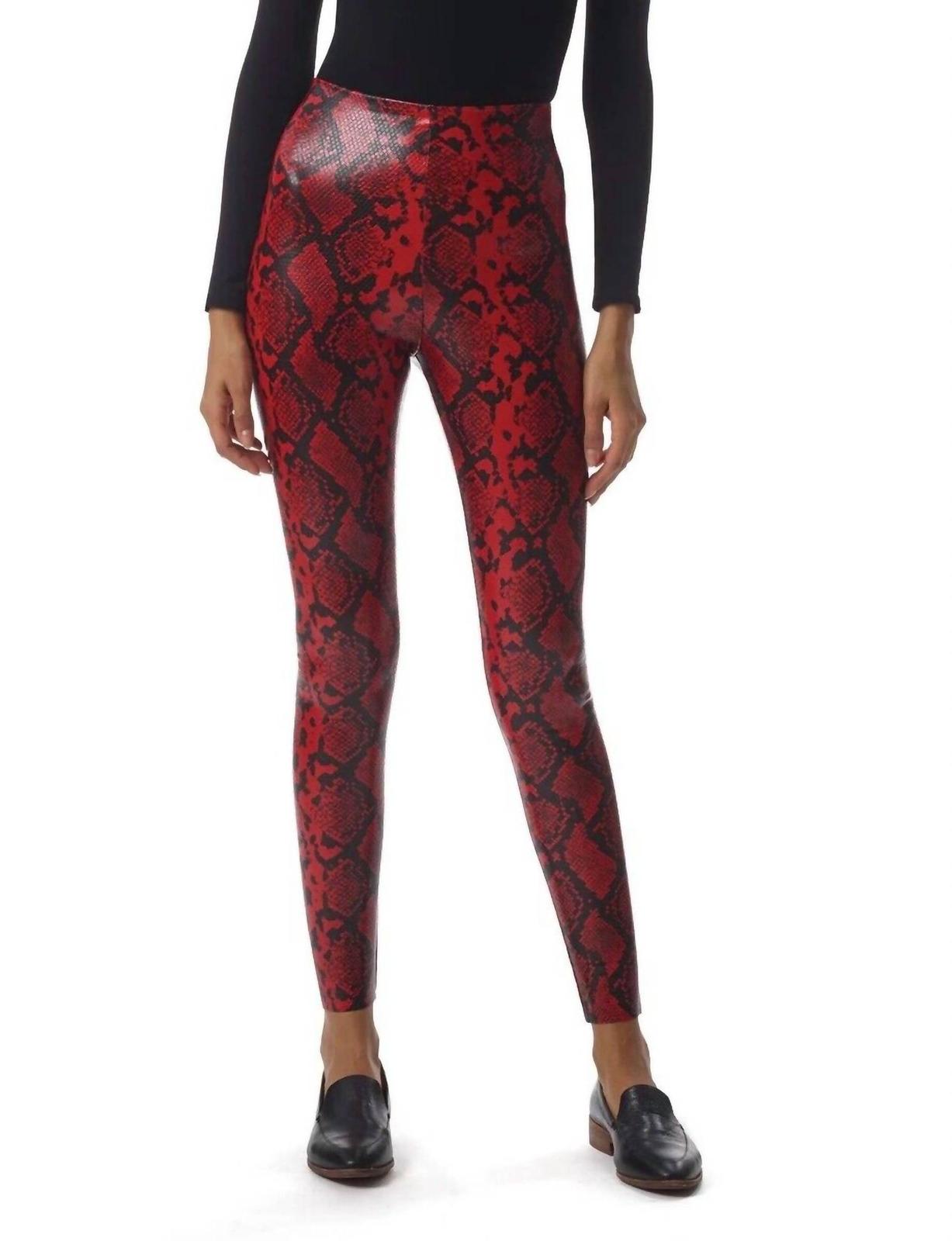 Commando faux leather animal print legging size XL - $78.21