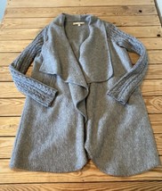 Andean Women’s Wool Open front Cardigan size XS Grey A10 - $28.22
