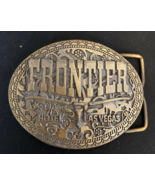 Frontier Hotel Belt Buckle Las Vegas NV Collectible Souvenir Gambling We... - £5.40 GBP