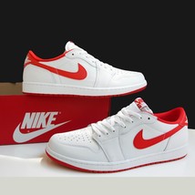 Air Jordan 1 Retro Low OG Men&#39;s Shoes White/University Red Size 14 - $108.86
