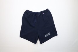Vintage 90s Champion Mens XL Spell Out Babson College Sweatpants Shorts Blue USA - £46.67 GBP