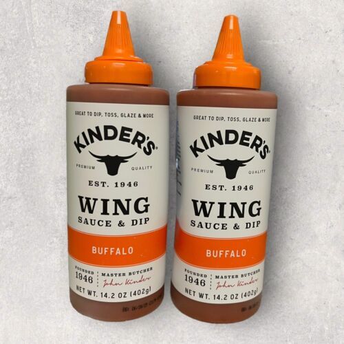 2 x Kinder's Wing Sauce & Dip BUFFALO Flavor 14.2oz, BB 06/2025 - £27.28 GBP