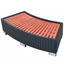 Outdoor Garden Poly Rattan Spa Step Pool Hot Tub Sturdy Solid Steps Acce... - £111.60 GBP+