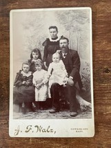 Vintage Cabinet Card. Lon &amp; Annie Thornburg by F. Walz in Canker City, Kansas - £14.42 GBP