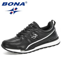BONA 2021 New Designers Popular Casual Shoes Brand Men Sneakers Men FLats Tenis  - £58.19 GBP