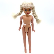 Vintage 90s Kid Kore 7”  Doll Blonde Hair Blue Eyes Twist And Turn Waist Nude - $4.25