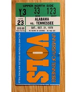 Vintage 1978 Alabama vs. Tennessee Football Ticket Stub VG - $39.60