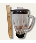 Oster Duralast-Classic Blender Glass Jar W/ Lid Blade Ring Base 6 Cup Black - $28.49 CAD