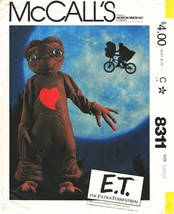 Child&#39;s E.T. Costume Vintage 1982 McCall&#39;s Pattern 8311 Size Large (12-1... - $12.00