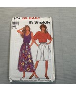 ©1996 Simplicity Sewing Pattern 7096; Misses Pullover Top and Culottes; ... - £8.91 GBP