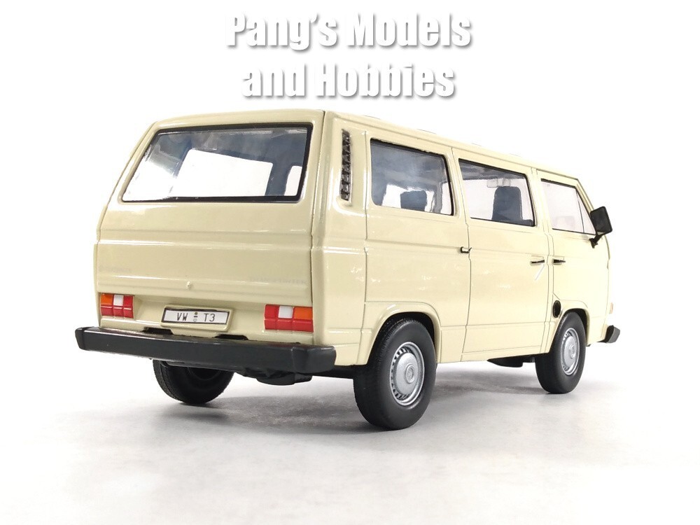 1981 Volkswagen VW T3 Type 2 Bus Van 1/24 Scale Diecast Model - Motormax - WHITE Item image 13