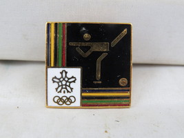 Vintage Winter Olympic Event Pin - Figure Skating Calgary 1988 - Inlaid Pin - $15.00