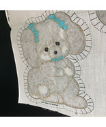 Puppy Blue Bow Fabric Panel 7584 Dog Doll Toy Pillow Springs Mills Vinta... - $24.95