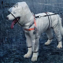 Hoopet Large Dog Raincoat Dog Clothes Transparent Raincoat Light Waterproof Coat - £19.44 GBP+