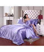 Luxury Silk Ice Four-Piece Bedding Set - Soft &amp; Cooling Bed Linens - Top... - $51.41+