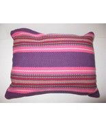 Ralph Lauren Layla Stripe Purple Pink University decorative pillow NWT - $52.22 CAD