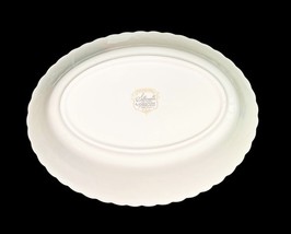 Syracuse China Wedding Ring Silhouette Oval Serving Bowl 10" x 7.75" Silver Trim image 7