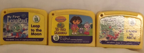 Leapfrog Lot Of 3 Games Dora To The Rescue Leap To Moon My Abcs Games Only - £6.31 GBP