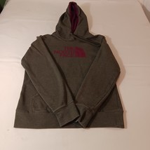 The North Face Women&#39;s Gray &amp; Pink Cotton Blend Pullover Hoodie Sweatshi... - $13.85