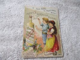 Vintage 1880s Hoyt's German Cologne Trading Card Lowell Massachusetts 4.... - $24.74