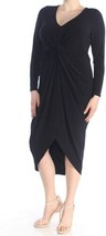 Soprano Womens Plus Size Twist Front High Low Dress,Black,2X - £42.63 GBP