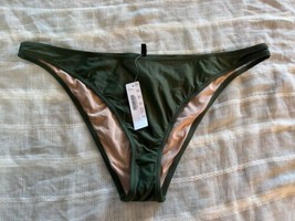 J Crew Bikini Bottom Womens XL 1989 High-Leg Bikini Bottom Safari Green ... - £12.25 GBP