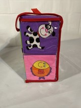 Galt Soft BLOCKS Baby/Toddler/Child Soft Toy Stacking Foam Cubes Animals... - £11.58 GBP