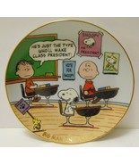 PEANUTS Snoopy CHARLIE BROWN Linus Wall PLATE Danbury Mint &quot;Big Man on C... - £26.46 GBP