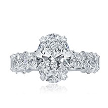 Igi 3.01 Karat Oval Brillantschliff Kunstdiamanten Grown Diamant 6.18 TCW Ring - £4,448.68 GBP