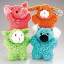 Dog Toys Soft Berber Babies Plush Fleece Squeakers 8&quot; Choose Animal Char... - £7.08 GBP