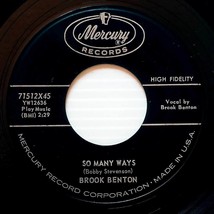 Brook Benton - So Many Ways / I Want You Forever [7&quot; 45 rpm Single] - £2.69 GBP