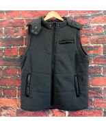 Yoki New York Men&#39;s Sleeveless Hooded Vest Jacket M Medium Gorpcore Dark... - $27.08 CAD