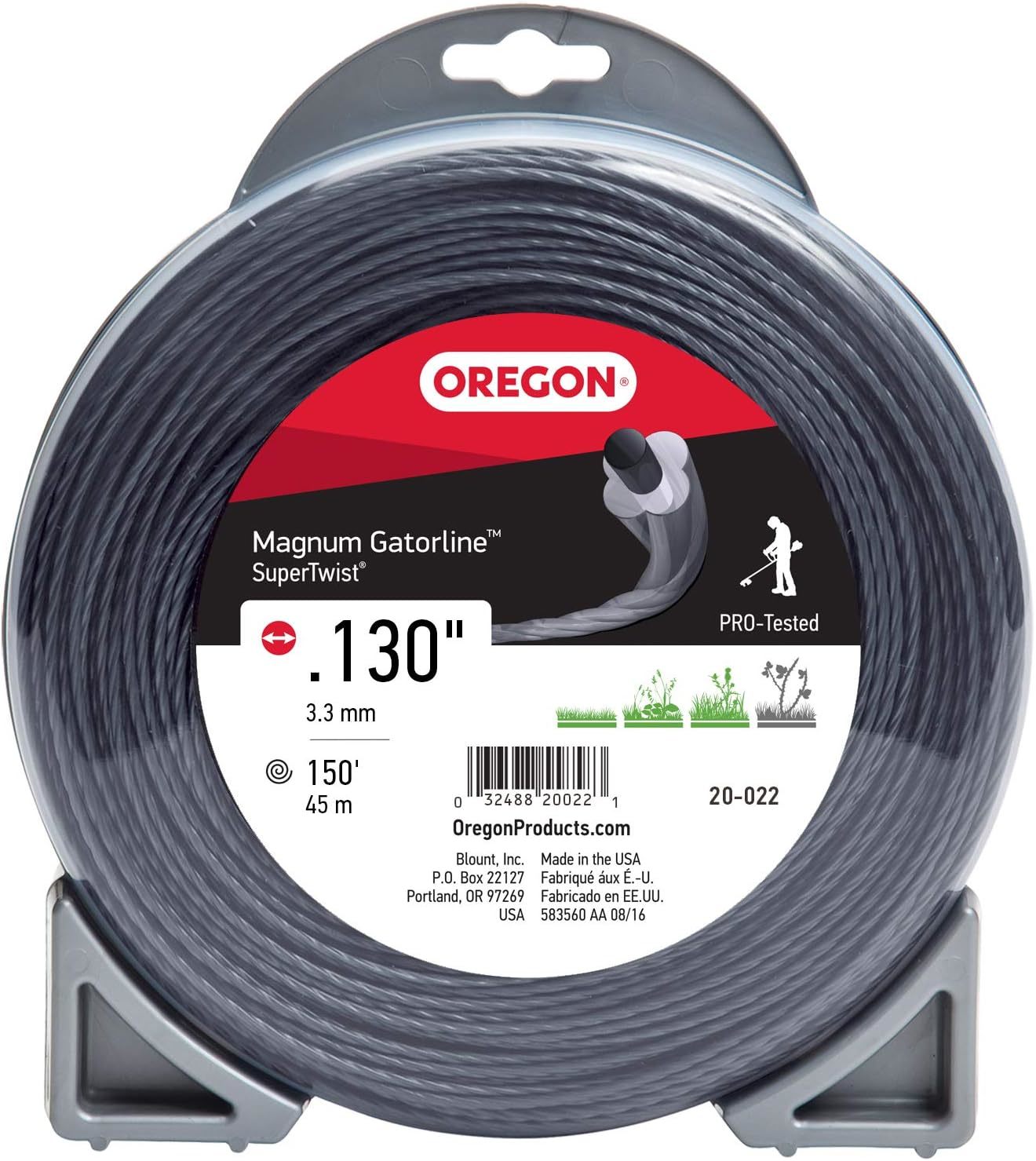 String Trimmer Line, Oregon 20-022 Gatorline Super-Twist Magnum 1-Pound ... - $39.94