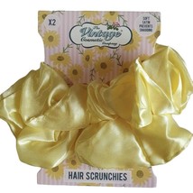 The Vintage Cosmetic Company Yellow Satin Hair Scrunchies 2-Pack - $2.50