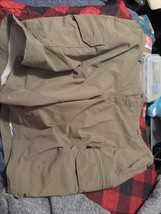 NWT Men&#39;s Cargo Shorts Beige/Khaki Size 42&quot; Waist Cotton Spandex Blend George - £19.53 GBP