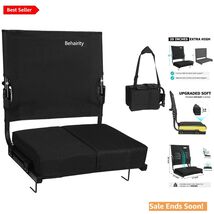 Durable Folding Stadium Seat for Adults - Supports Up to 350lbs, Portabl... - $65.29