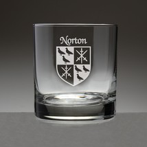 Norton Irish Coat of Arms Tumbler Glasses - Set of 4 (Sand Etched) - £53.68 GBP