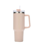30 oz Stainless Steel Travel Mug Tumbler w/ Handle &amp; Straw Hot or Cold C... - $14.84