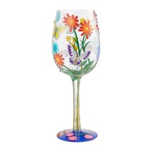Lolita Wine Glass Bejeweled Butterfly 15 o.z. 9" Gift Boxed w Recipe Collectible image 2