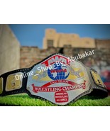 AWA WORLD TAG TEAM Championship REPLICA TITLE BELT ADULT 2MM WITH FREE BAG - £114.56 GBP
