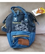 RILAKKUMA DENIM POUCH w STRAP PICTURE HOLDER Brand New 9&quot; JAPAN IMPORT T... - $51.95 CAD