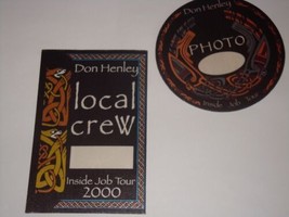 DON HENLEY 2 UNUSED 2000 JOB TOUR BACKSTAGE TICKET PASSES pass Eagles RO... - £8.66 GBP