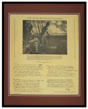 The Star Spangled Banner Lyrics Framed 16x20 Parchment Paper Reproduction - $79.19