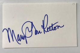 Mary Lou Retton Autographed 3x5 Signature Card #3 - £11.74 GBP