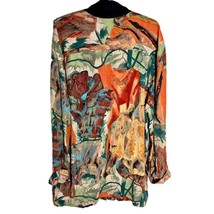Vintage Carol Little Multicolor Statement Blazer Fabric Made In Germany - £36.39 GBP