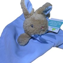 Dan Dee Security Blanket Blue My First Easter Bunny 12x12 Lovey Soft Silky Back - £12.77 GBP