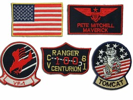 Pete Mitchell FANCY DRESS Patches – Bildschirmgenaues 5-Patch-Set - $14.85